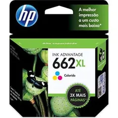 Cartucho HP 662XL Colorido Original - R$99