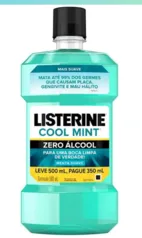 R$ 9,96 Enxaguatório Bucal Zero, Listerine, 500ml | R$9,96