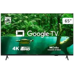 Smart TV 65&quot; UHD 4K Philips 65PUG7408/78, Google TV, HDR10+, Dolby Vision, Dolby Atmos, Bluetooth 5.0 e Chromecast Integrado