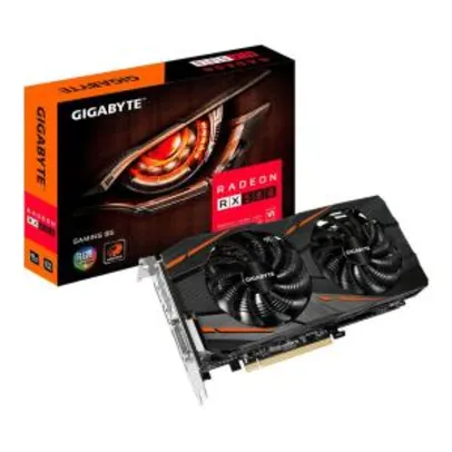 Placa de Vídeo VGA AMD GIGABYTE RADEON RX 580 Gaming 8GB DDR5 GV-RX580GAMING-8GD