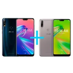 Zenfone Max Pro (M2) 4GB/64GB Black Saphire + Zenfone Max Shot 3GB/64GB (32GB+32GB) Prata