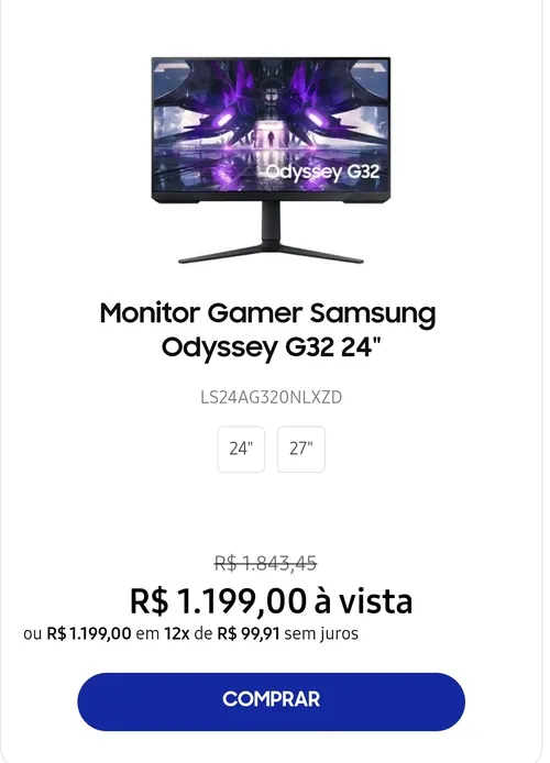 Imagem na descrição da promoção