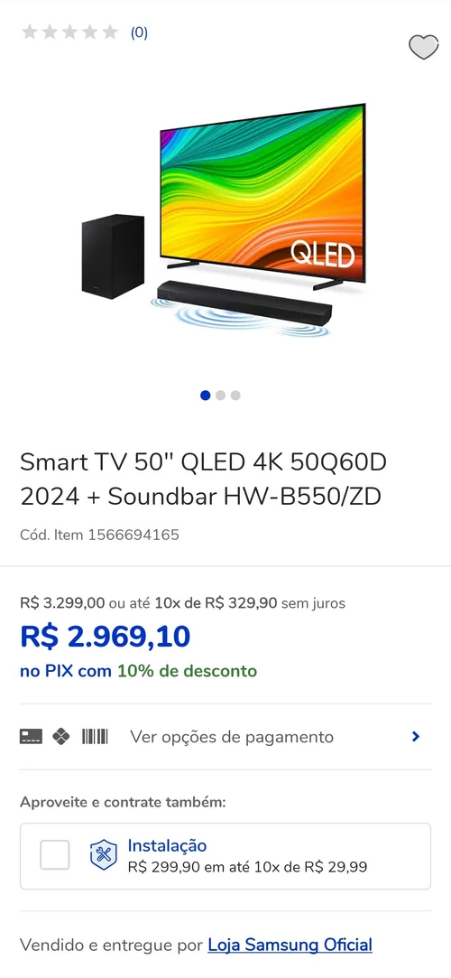 Imagem na descrição da promoção