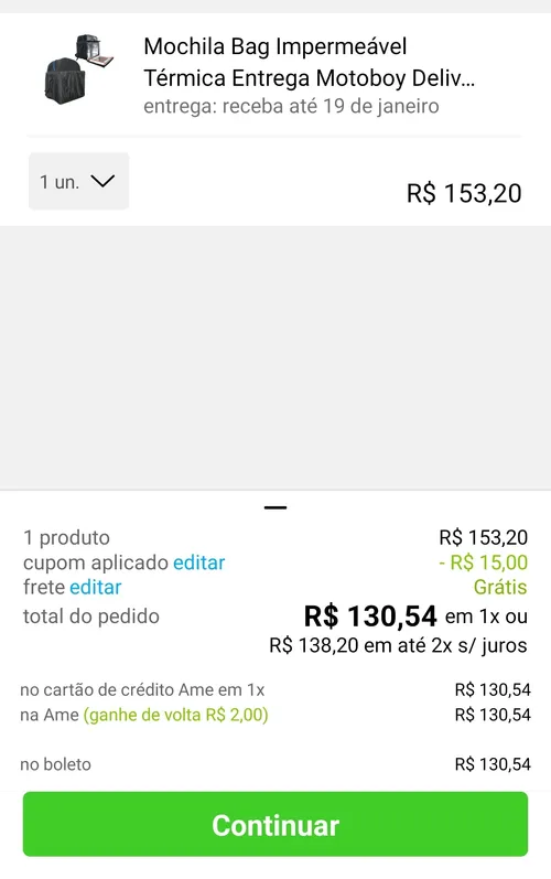 Imagem na descrição da promoção