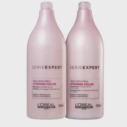 Kit loreal vitamino color resveratrol shampoo 1500ML condicionador 1500ML