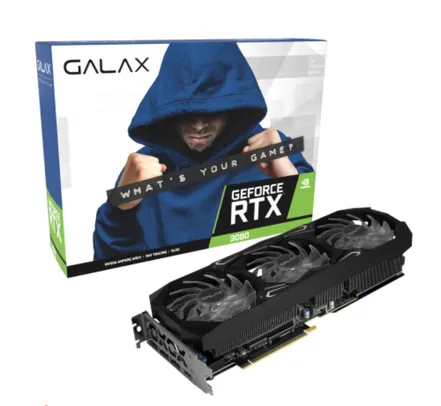 Placa de Vídeo Galax GeForce rtx 3080 sg 1-Click oc lhr 10GB GDDR6X 320bits