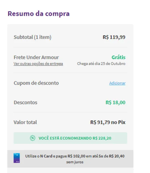 Imagem na descrição da promoção