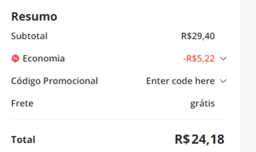 Imagem na descrição da promoção