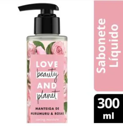 Sabonete Caring Moisture Mãos e Corpo Manteiga de Murumuru & Rosas Love Beauty and Planet 300ml - Incolor