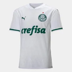 [mastercard] Camisa Palmeiras II 20/21 s/n° Torcedor Puma Masculina - Branco | R$110