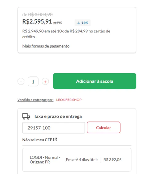 Imagem na descrição da promoção