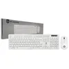 Imagem do produto Kit Teclado e Mouse Brazil PC, USB, ABNT2, 1000 DPI, Branco