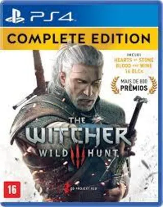 Witcher 3 Wild Hunt Complete Edition - PS4 por R$ 100