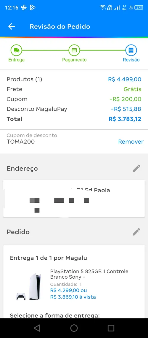 Imagem na descrição da promoção