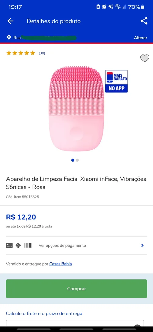 Imagem na descrição da promoção