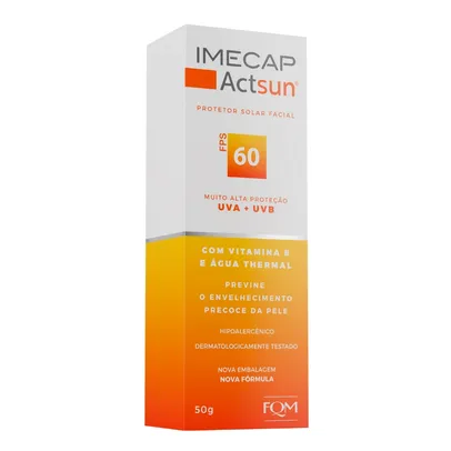 (leve 2 pague 1) Protetor Solar Imecap Actsun Fps60 50g