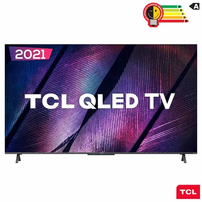 Smart TV TCL QLED Ultra HD 4K 55? Android TV com Google Assistant, Dolby Vision, HDR10+ e Wi-Fi - 55C725