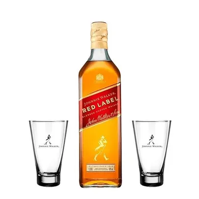 Combo 1 Whisky Jw Red Label 1L + 2 Copos Highball