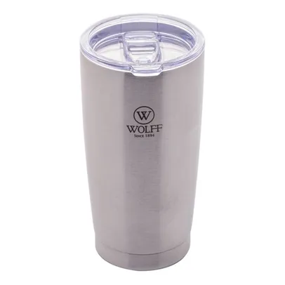 Copo Térmico De Aço Inox Wolff Parede Dupla 600ml 