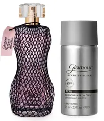 Combo Glamour Secrets Black: Desodorante Colônia 75ml + Refil 75ml