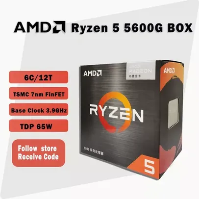 Processador Ryzen 5 5600g(Cupom da loja + cupom conta nova)