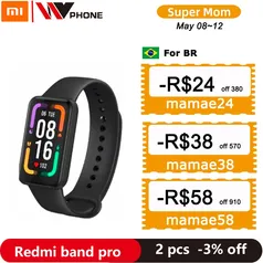 Global Version Redmi Smart Band Pro 1.47'' Full Amoled Display Bluetooth 5.0 