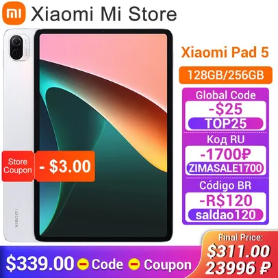 Smartphone Xiaomi Pad 5 6GB/128GB