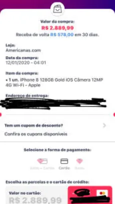 [APP + AME R$2311] iPhone 8 Gold 128GB | R$2899