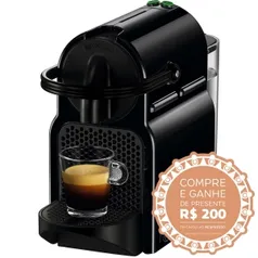 Cafeteira Nespresso Inissia R$299 + R$200 em cápsulas