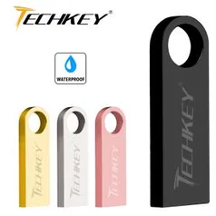 Pendrive USB à prova d'água 4GB, TECHKEY | R$13