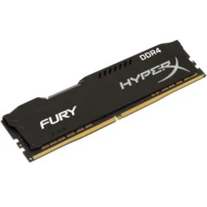 Memória RAM Kingston HyperX Fury 8GB DDR4 2400MHz Preto - R$ 261