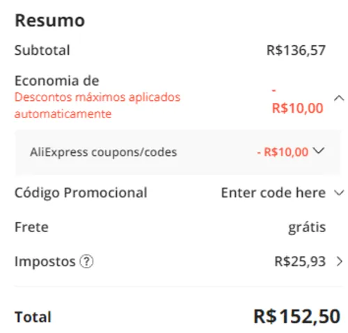 Imagem na descrição da promoção