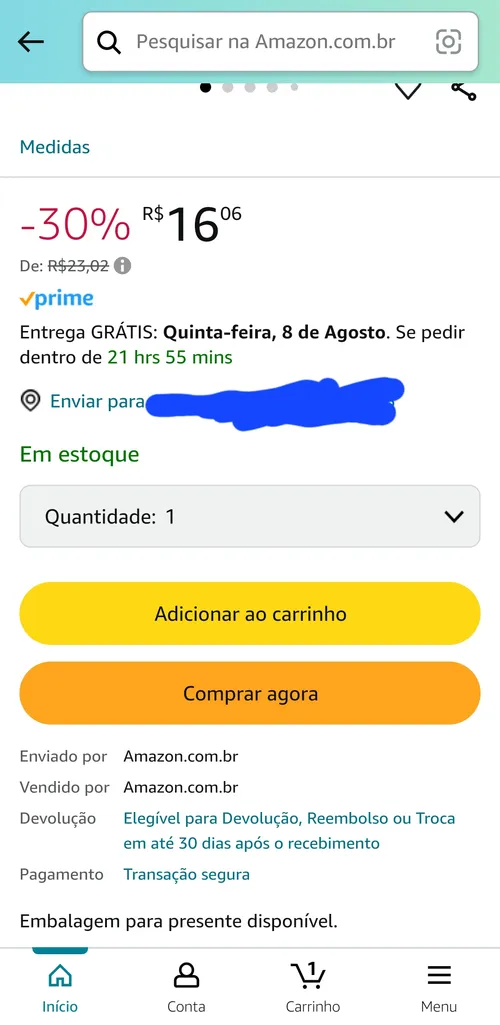 Imagen na descrição da promoção