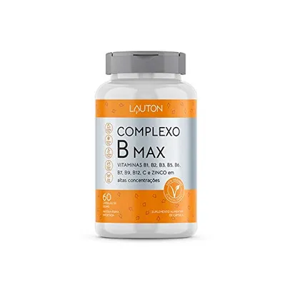 Complexo B Max - 60 Cápsulas - Lauton Nutrition, Lauton Nutrition