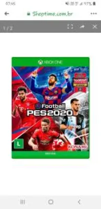 Game EFootball PES 2020 - Xbox One (mídia física) | R$62