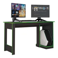 Mesa Gamer Para Computador Caemmun Office Preto Tx/verde