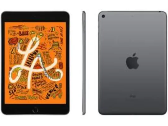 iPad Mini 5ª Geração, 7.9", Apple, Wi-Fi, 64GB - Cinza Espacial | R$3.375