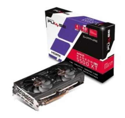 Placa de Vídeo Sapphire Pulse AMD Radeon RX 5500 XT, 4GB, GDDR6 | R$ 1650