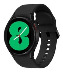 Samsung Galaxy Watch4 (Bluetooth) 1.2 caixa 40mm de  alumínio  black, pulseira  black SM-R860