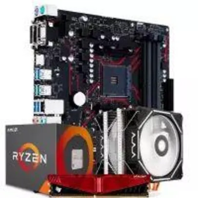 Pichau Kit Upgrade Ryzen 7 2700 3.2ghz Prime B450m Gaming/BR 16GB 2666mhz Pichau Cooler Corax
