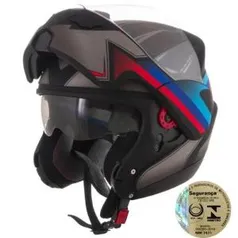 Capacete Articulado Attack Preto Fosco Pro Tork