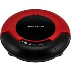 Aspirador Robô de Pó Multilaser HO041 3 em 1 Bivolt 30W - Vermelho/Pre