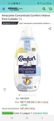 Amaciante Comfort Intense Puro Cuidado 1 L | R$12