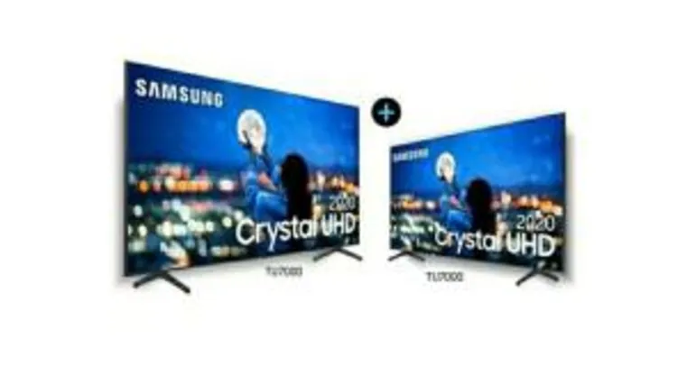 Tv 65Smart TV 65" Crystal UHD 4K TU8000 + Smart TV 50" Crystal UHD TU7000 4K | R$5.128