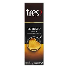 Cápsula de Café Espresso, FORZA, Contém 10 Cápsulas, TRES, 3 CORAÇÔES