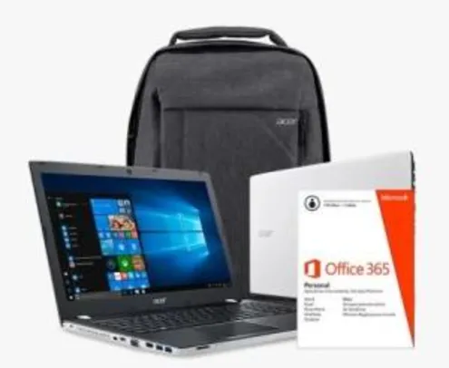 Notebook Acer E5-553G-T4tj 7 Ger Amd-A10,4Gb,1Tb Hd,2Gb Radeon R7 M440,15.6",W10 + Mochila + Office