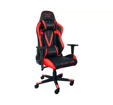 Cadeira Gamer XT Racer Reclinável Giratória - Preta e Vermelha Viking Series XTR-013 