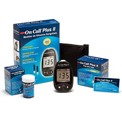 Kit Medidor de Glicose Acon On Call Plus II