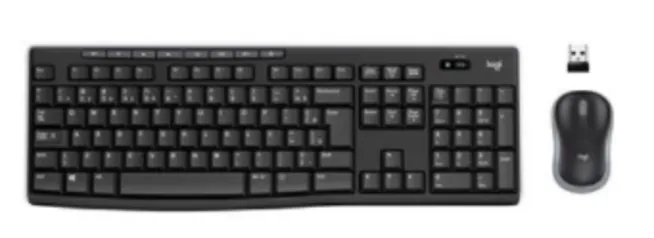 Combo Teclado e Mouse sem fio Logitech MK270 com Teclas de Mídia