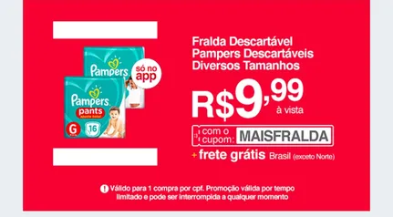 Fralda Pampers Pants Ajuste Total M - 20 Unidades